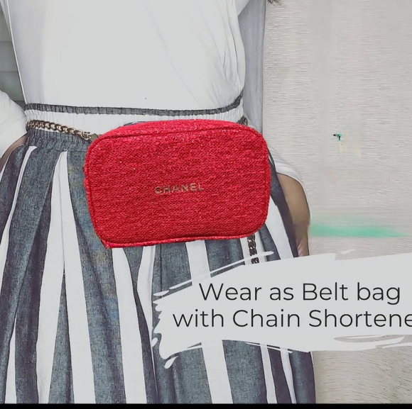 Chanel Red Glitter Crossbody Bag - Picture 12 of 12